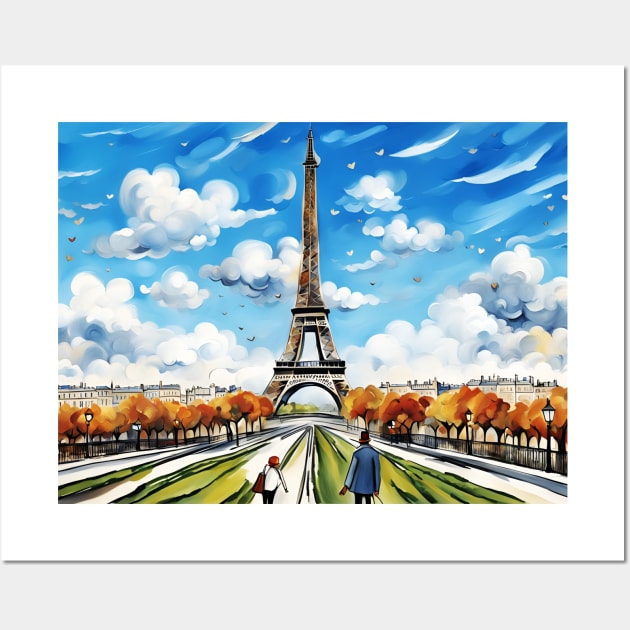 Paris Eiffel Tower Wall Art by nelllkata